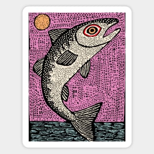 Ethereal Salmon | Dreamy River Spirit Magnet